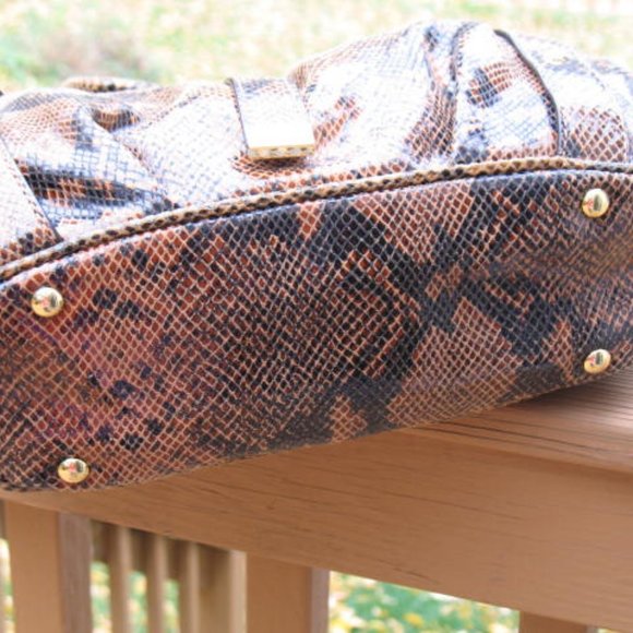 NWT Michael Kors Brimfied leather handbag purse - Picture 6 of 7